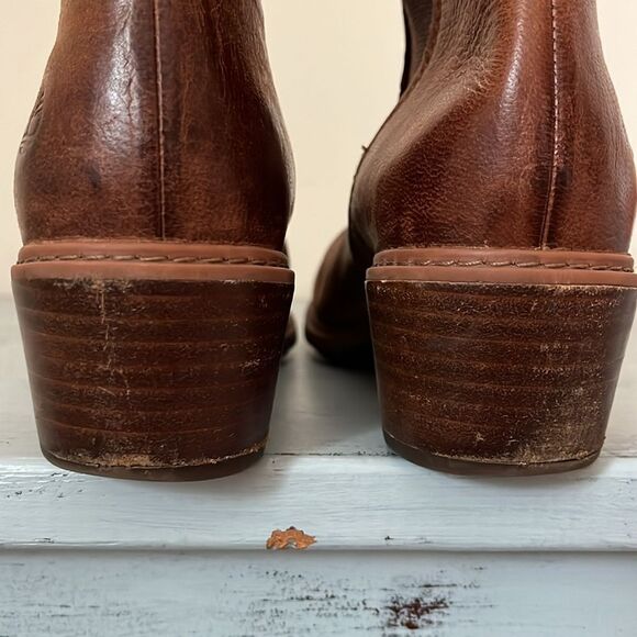 Timberland Sutherlin Bay Brown Leather Stretch Chelsea Ankle Boot | Size 6 - Picture 12 of 13